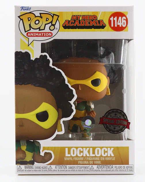 Funko Pop! Animation My Hero Academia LockLock figure, special edition exclusive with detailed design and colorful character features.