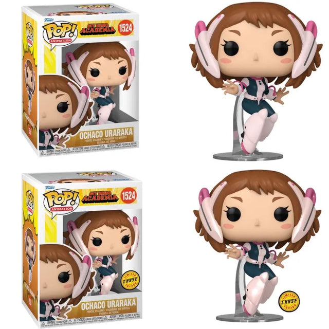 Funko Pop! Animation My Hero Academia Ochaco Uraraka Chase Bundle figure by Shak's Pop Shop, featuring the collectible character in detailed pose.