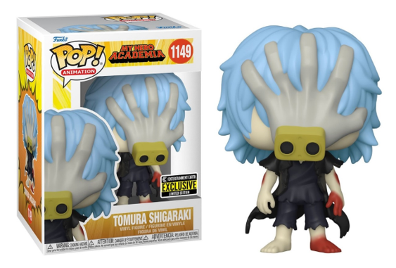 Funko Pop! Animation My Hero Academia Tomura Shigaraki figure, Entertainment Earth Exclusive, collectible vinyl toy with detailed design
