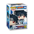 Funko Pop! Animation Naruto Sasuke Uchiha glow figure, collectible toy from Funko Special Edition with detailed character design.