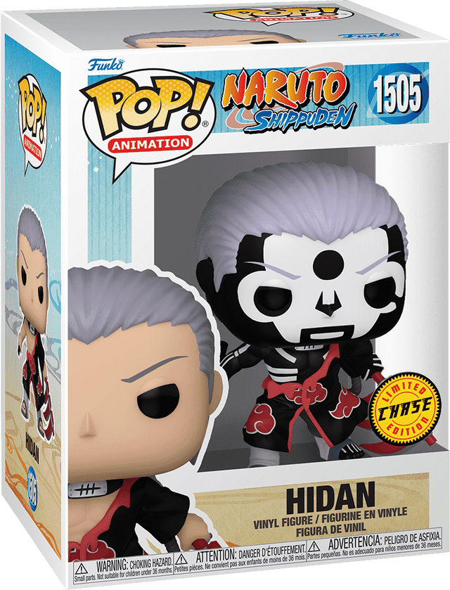 Funko Pop! Animation Naruto Shippuden Hidan Chase figure with detailed character design and iconic pose.