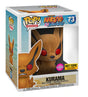 Funko Pop! Animation Naruto Shippuden Kurama Flocked figure, Super 6-inch Hot Topic exclusive, with detailed fox design.