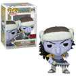 Funko Pop! Animation One Piece Arlong figure with AAA Exclusive logo, featuring detailed design and box imperfections.