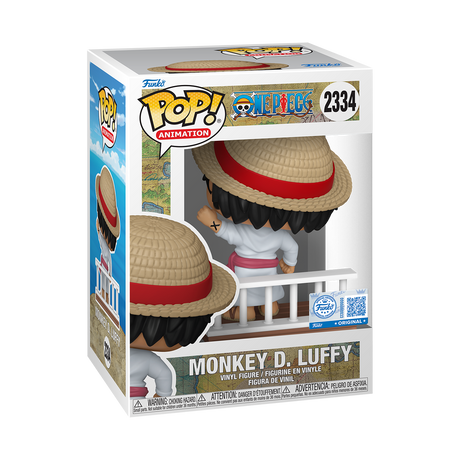 Funko Pop! Animation Luffy from One Piece Straw Hat Pirates, special edition figure with detailed costume and iconic straw hat.