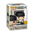 Funko Pop! Animation One Piece Roronoa Zoro Chase figure with box imperfection, featuring detailed Zoro character design and packaging.