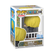Funko Pop! Animation: One Piece Sanji figure with straw hat and pirate outfit, collectible vinyl figure from Shak's Pop Shop.