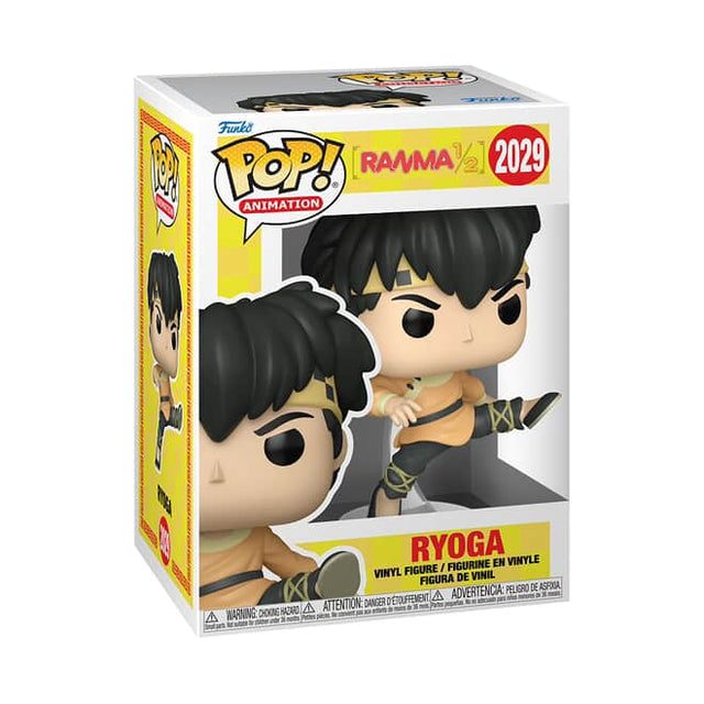 Funko Pop! Animation Ryoga figure from Ranma 1/2 with box, featuring detailed character design and collectible packaging.