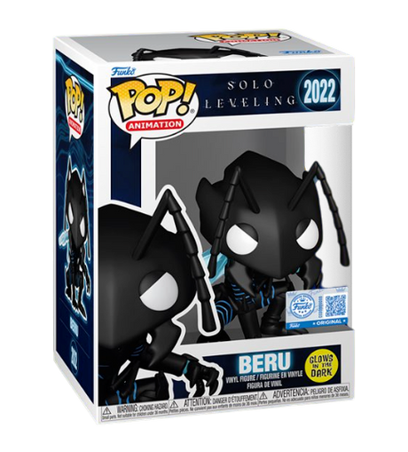 Funko Pop! Animation Solo Leveling Beru Glow figure, special edition vinyl toy with glowing features, collectible display item.