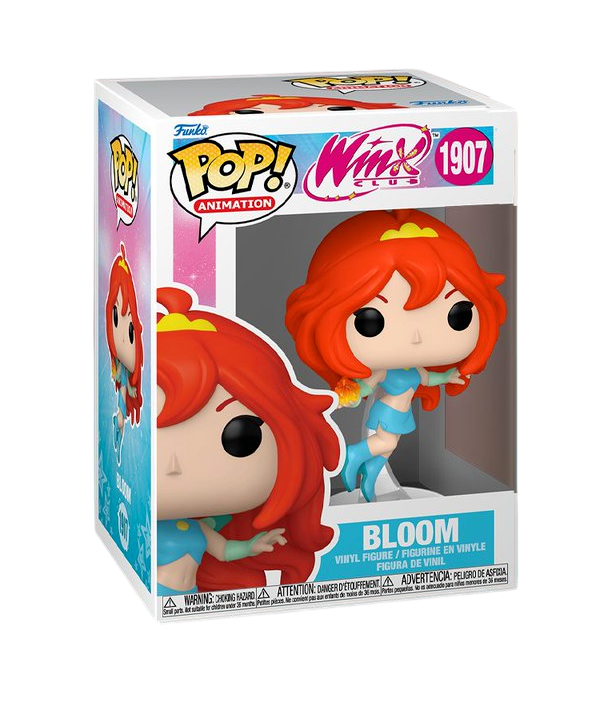 Funko Pop! Animation Bloom figure from Winx Club, featuring vibrant colors and detailed character design.