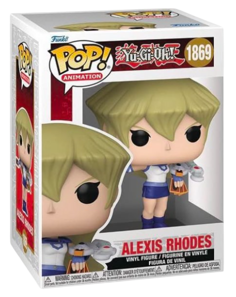 Funko Pop! Animation Alexis Rhodes figure from Yu-Gi-Oh! featuring detailed character design in a collectible vinyl figure style