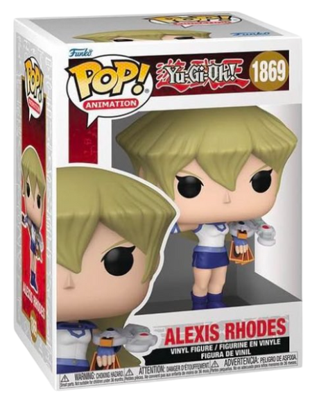 Funko Pop! Animation Alexis Rhodes figure from Yu-Gi-Oh! featuring detailed character design in a collectible vinyl figure style