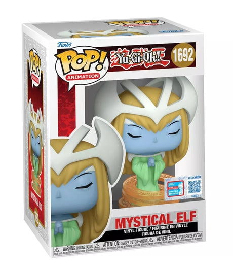 Funko Pop! Animation Yu-Gi-Oh Mystic Elf figure, collectible toy from Shak's Pop Shop, 2024 NYCC shared exclusive.