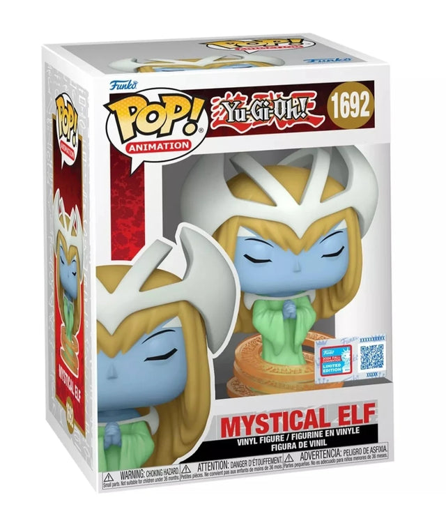 Funko Pop! Animation Yu-Gi-Oh Mystic Elf figure, collectible toy from Shak's Pop Shop, 2024 NYCC shared exclusive.