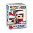 Flocked Elf On The Shelf Funko Pop! figure from Shak's Pop Shop, Amazon Exclusive, showing the collectible character with detailed flocked finish.