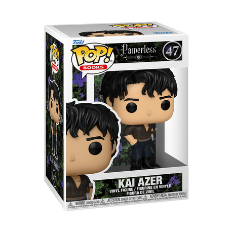 Funko Pop! Books Kai Azer figure from Powerless series, collectible vinyl toy with detailed design, by Shak's Pop Shop