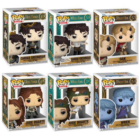 Six Funko Pop! figures from the Folk of the Air series in a collectible bundle, featuring stylized characters from the popular book series.