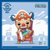 Funko Pop! Deluxe Buggy the Clown figure from One Piece, NYCC 2024 shared exclusive, collectible anime character with vibrant details.