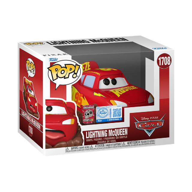 Funko Pop! Disney Cars Lightning McQueen figure from Shak's Pop Shop, 2026 CCXP Mexico exclusive collectible toy.