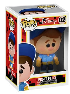 Funko Pop! Disney Fix-It Felix figure from Shak's Pop Shop, featuring the character in collectible vinyl form.