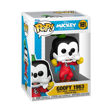 Funko Pop! Disney Goofy Through The Ages 1963 figure, collectible vinyl toy with detailed character design from Shak's Pop Shop