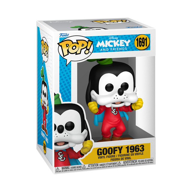 Funko Pop! Disney Goofy Through The Ages 1963 figure, collectible vinyl toy with detailed character design from Shak's Pop Shop