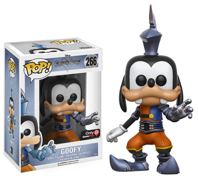 Funko Pop! Disney Kingdom Hearts Goofy figure from Shak's Pop Shop, exclusive collectible toy with detailed design.
