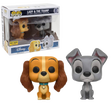Funko Pop! Disney Lady and The Tramp figure, exclusive to Hot Topic, featuring detailed vinyl design from Shak's Pop Shop