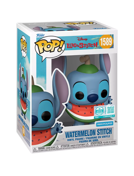 Funko Pop! Disney Lilo and Stitch Watermelon Stitch figure from Shak's Pop Shop, box lunch exclusive, LE 9,500.