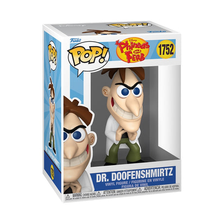 Funko Pop! Disney Phineas and Ferb Dr. Doofenshmirtz figure featuring the character in detailed vinyl form.