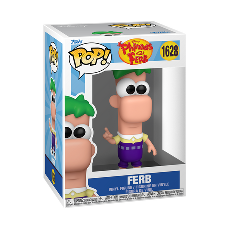 Funko Pop! Disney Phineas and Ferb Ferb figure featuring the character's signature look, collectible vinyl toy in original pose