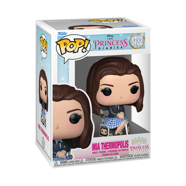 Funko Pop! Disney Princess Diaries Mia Thermopolis figure from Shak's Pop Shop, featuring her in her princess attire.