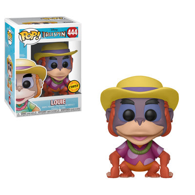Funko Pop! Disney Tailspin Louie Chase figure with magenta shirt, collectible vinyl toy from Shak's Pop Shop.