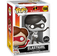 Funko Pop! Disney The Incredibles 20th Anniversary Elastigirl Black & White Chase figure in box with slight imperfection.