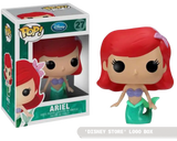 Funko Pop! Disney Ariel figure from The Little Mermaid with Disney Store logo, collectible vinyl toy by Shak's Pop Shop.