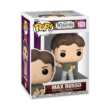 Funko Pop! Disney Max Russo figure from Wizards of Waverly Place, collectible vinyl toy with detailed character design.