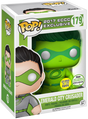 Funko Pop! Emerald City Crusader glow figure with box imperfection, 2017 Spring Convention shared exclusive, from Shak's Pop Shop.