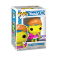 Funko Pop! Floaty Freddy Black Light figure with 2023 SDCC Con sticker, collectible vinyl toy from Shak's Pop Shop.