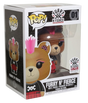 Funko Pop! Furry N' Fierce figure from Shak's Pop Shop, with box imperfection, featuring a colorful, furry character collectible.