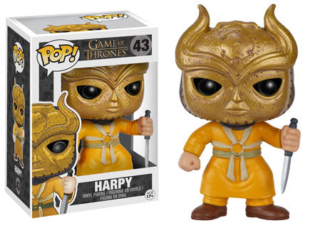 Funko Pop! Game of Thrones Harpy figure with box imperfection, collectible vinyl toy from Shak's Pop Shop.