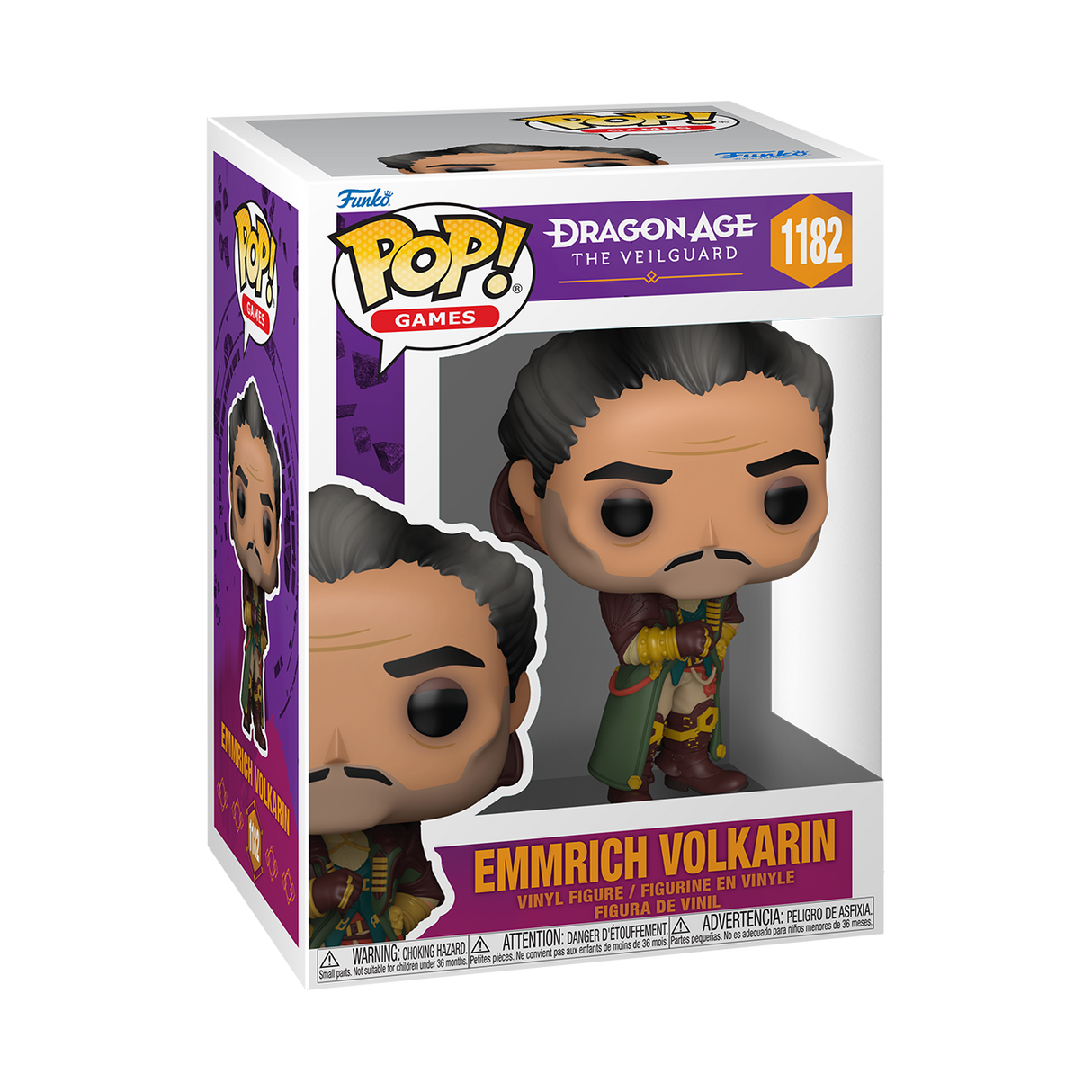 Funko Pop! Games: Dragon Age The Veilguard Emmrich Volkarin figure, collectible toy from Shak's Pop Shop.