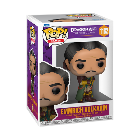 Funko Pop! Games: Dragon Age The Veilguard Emmrich Volkarin figure, collectible toy from Shak's Pop Shop.