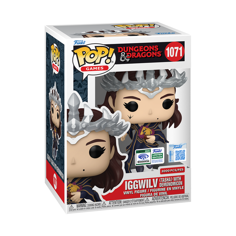 Funko Pop! Games Dungeons and Dragons Iggwilv (Tasha) with Demonomicon collectible figure, 2025 WonderCon exclusive, LE 2000