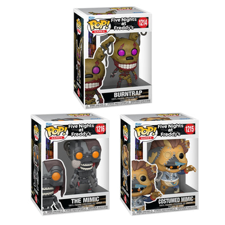 Funko Pop! Games Five Nights at Freddy's 3 bundle featuring collectible figures from Shak's Pop Shop.