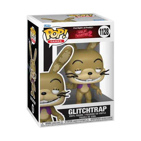 Funko Pop! Games: Five Nights at Freddy's Help Wanted 2 Glitchtrap figure, collectible vinyl toy with detailed design.