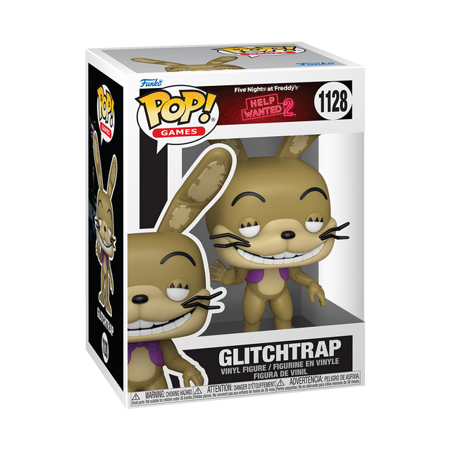 Funko Pop! Games: Five Nights at Freddy's Help Wanted 2 Glitchtrap figure, collectible vinyl toy with detailed design.