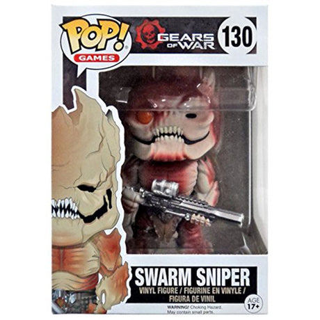 Funko Pop! Gears of War Swarm Sniper figure with box imperfection, collectible toy from Shak's Pop Shop.