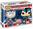 Funko Pop! Marvel Gamerverse Black Panther and Monster Hunter 2-pack figures from Shak's Pop Shop, with visible box imperfection.