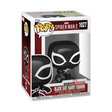 Funko Pop! Games Marvel's Spider-Man 2 Black Suit Harry Osborn figure with box imperfection, collectible toy from Shak's Pop Shop.