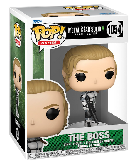 Funko Pop! figure of The Boss from Metal Gear Solid Snake Eater, featuring detailed character design and signature pose.