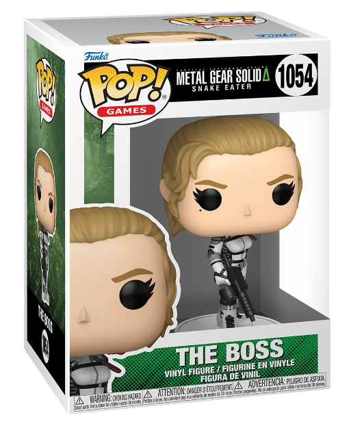 Funko Pop! figure of The Boss from Metal Gear Solid Snake Eater, featuring detailed character design and signature pose.